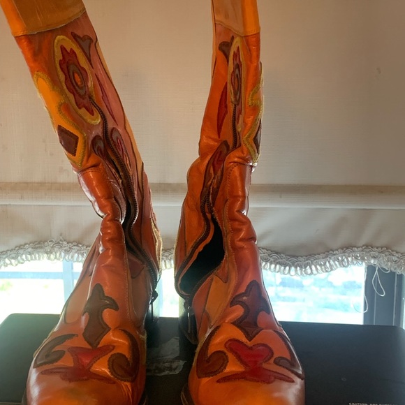 Gianni Barbato Womens Leather Side Zip Western Boots - Picture 11 of 16